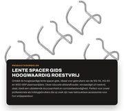 Supporto di allineamento 5 pezzi - Acciaio inossidabile - Resistente alla corrosione - Duraturo - Adatto per SG-55/AG-60/WSD-60P - Facile da installare - Supporto di distanza