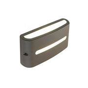 Applique Da Esterno Moderna Post Alluminio E Termoplastica Caffè Led 10W 3000K