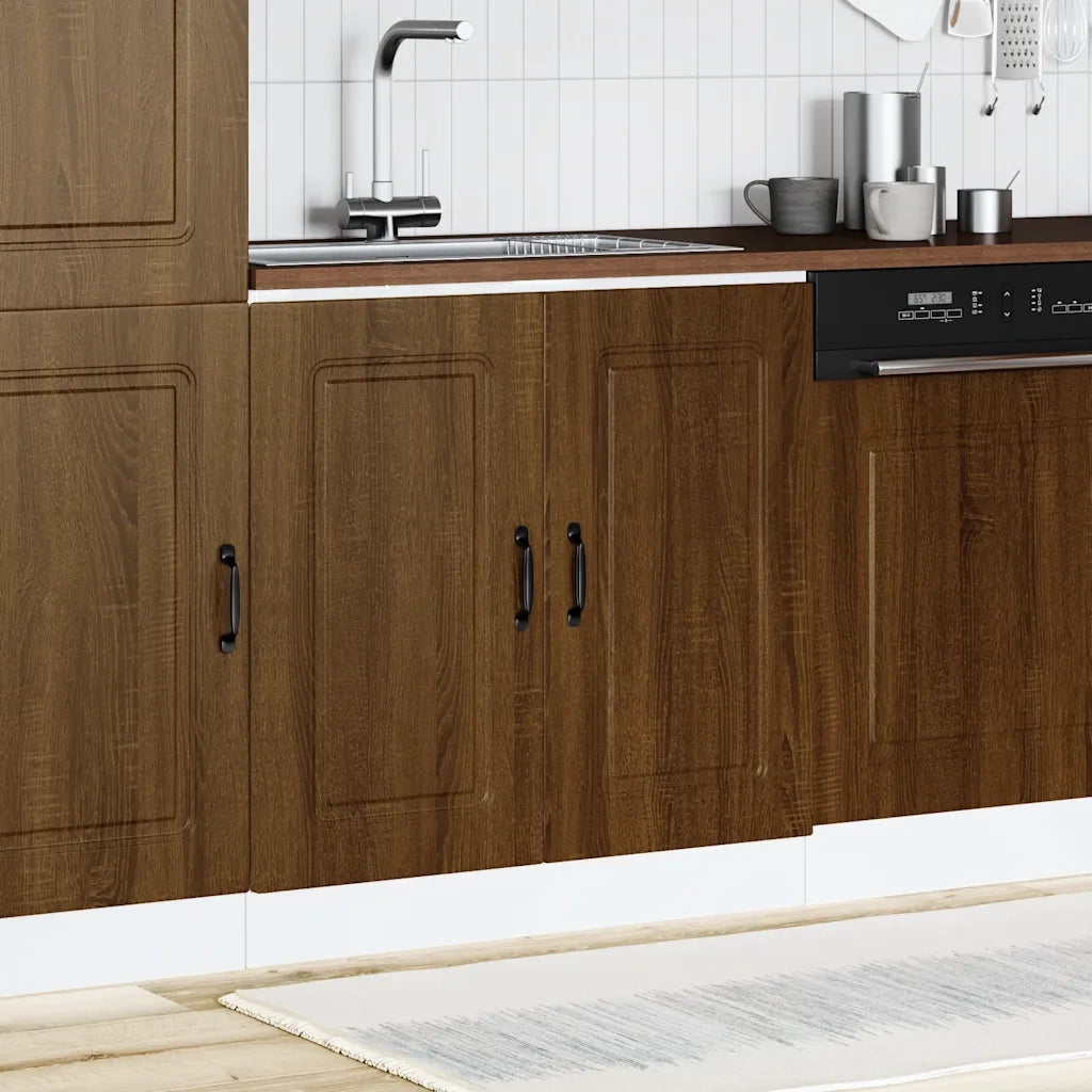 Pensile da cucina | Mobile base lavello Kalmar Rovere Marrone 80x46x81,5 cm