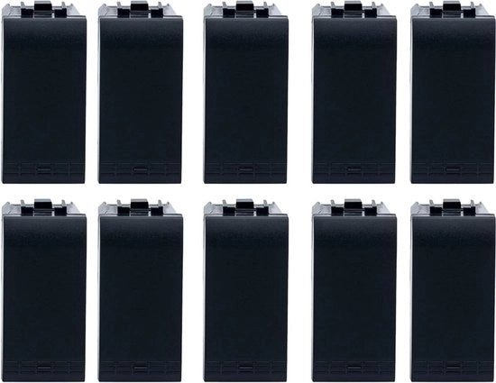Schaltatore unipolare nero - 10 pezzi