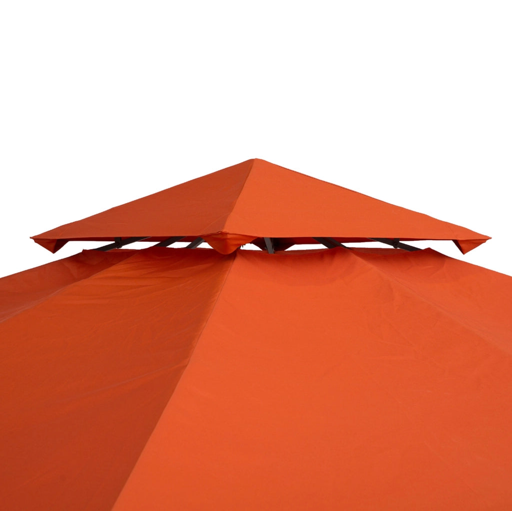 Telo di ricambio doppio per gazebo 3 x 3 m rosso