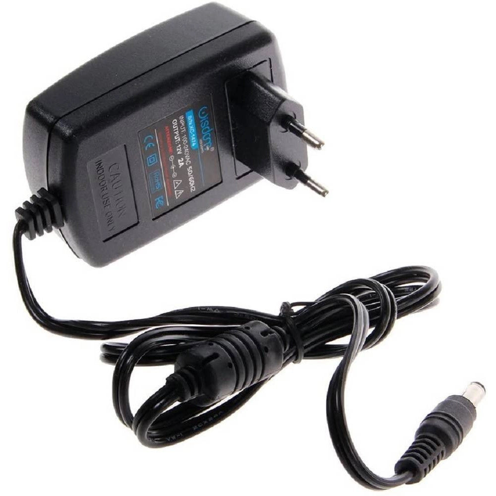Trade Shop - Alimentatore Trasformatore Da Viaggio 12v 2a Stabilizzatore Da Rete Cw576 -