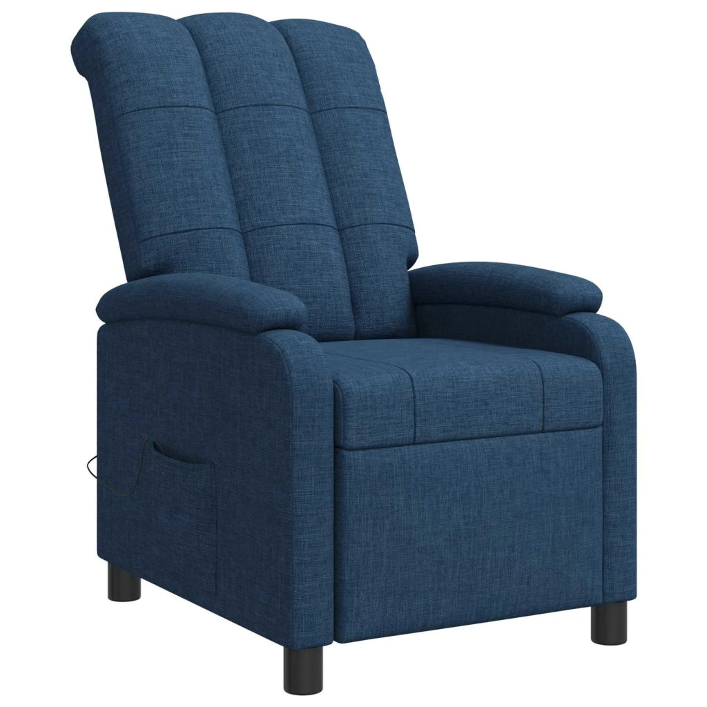 Poltrona Massaggiante Blu Tessuto 42034977