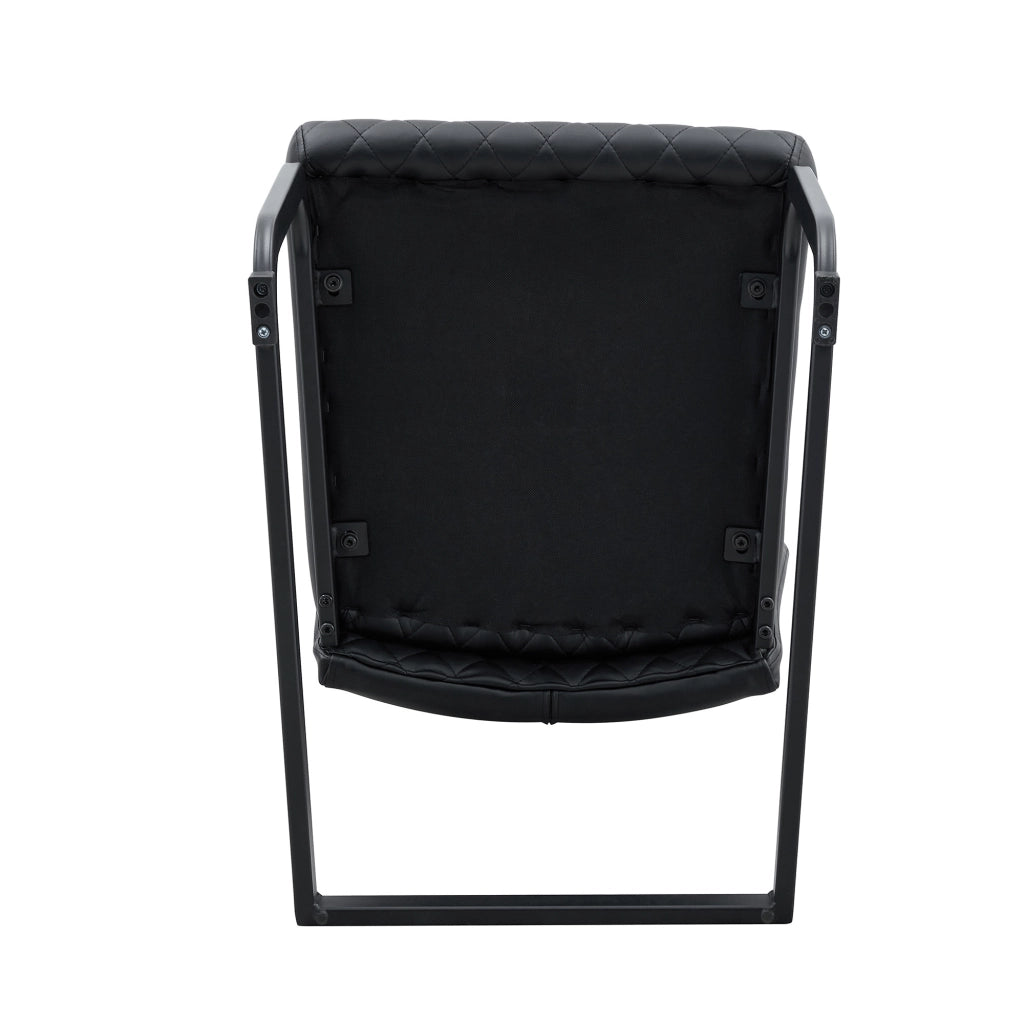 Set tavolo da pranzo rotondo in vetro temperato con 4 sedie nere in similpelle