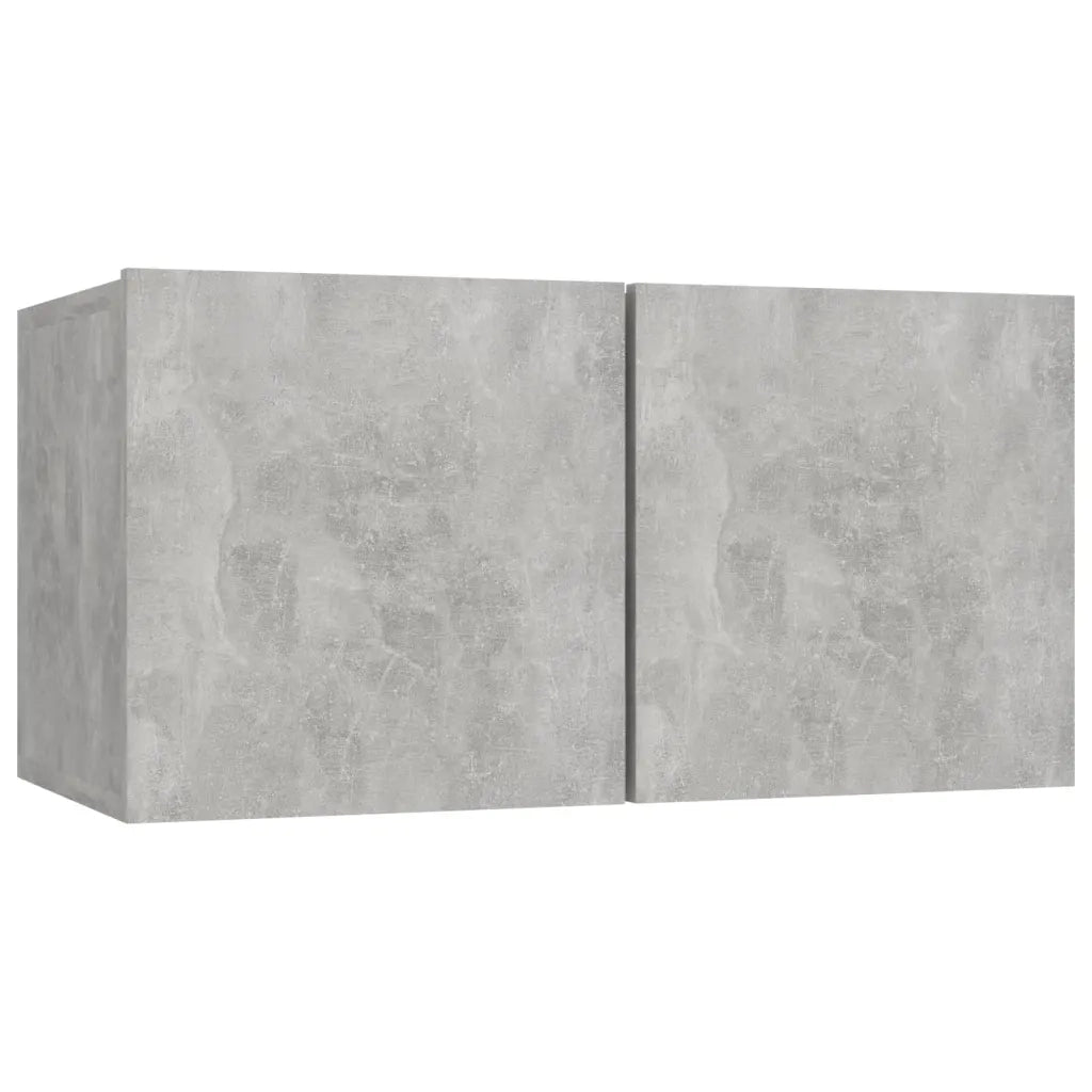 Set di Mobili Porta TV 6 pz Grigio Cemento in Legno Multistrato