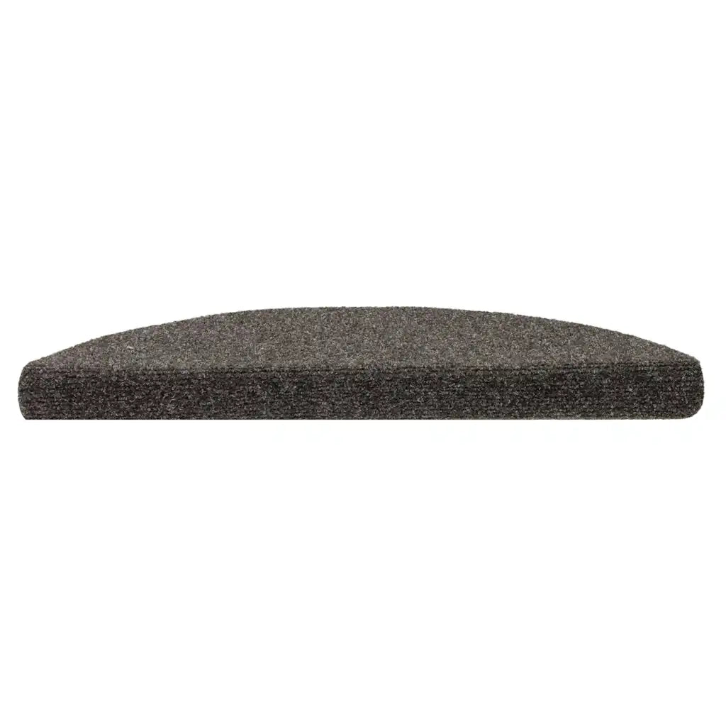 Tappetini per scale autoadesivi 15 pz | Gradini per Scale 56x17x3 cm antracite semicircolari
