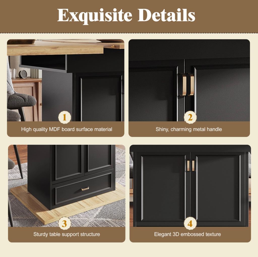 Tavolo da pranzo allungabile 110-140 x 80 x 75 cm in MDF e metallo; legno naturale