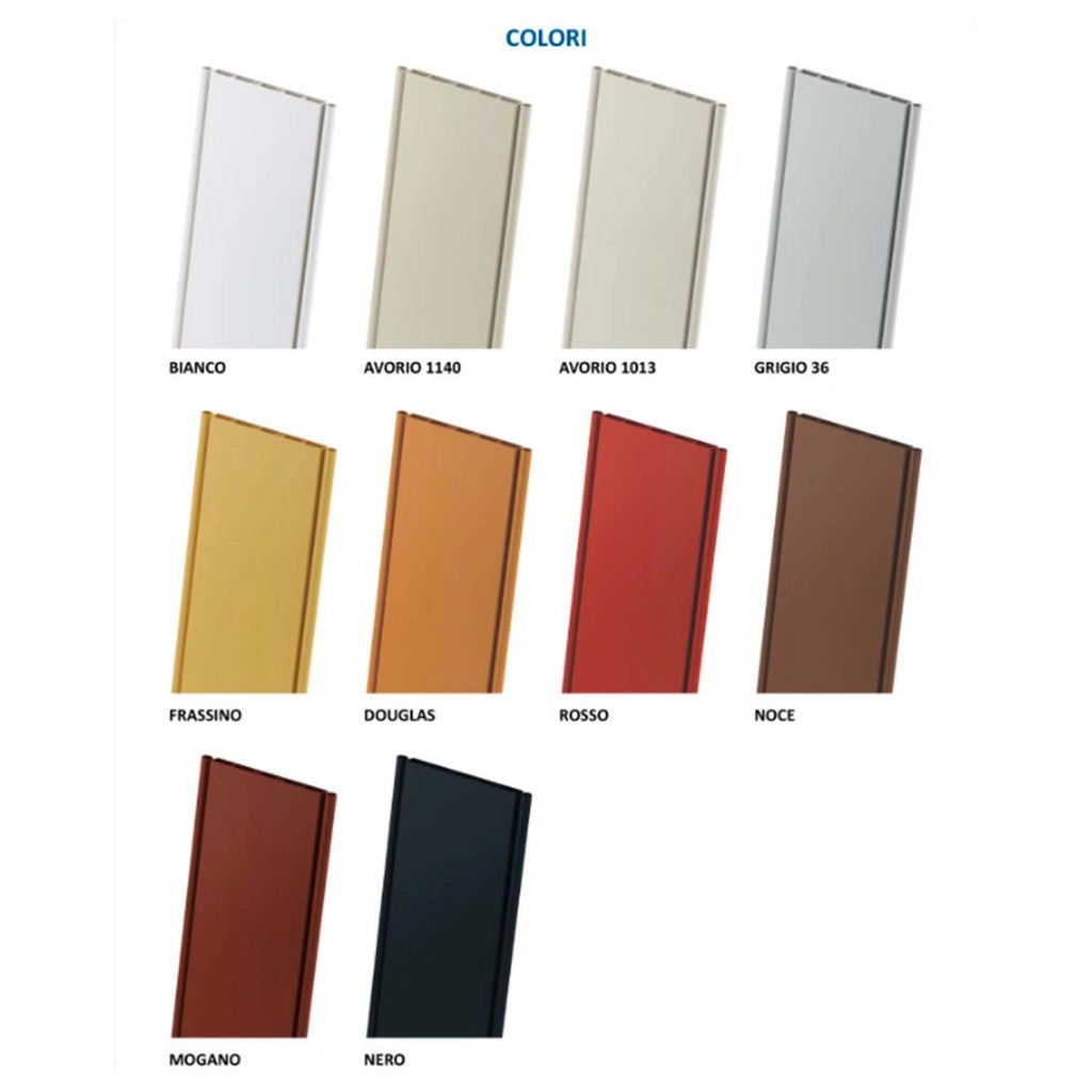 Porta a soffietto da interno in kit in PVC Grigia 82x210 cm mod. Simona