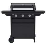Campingaz 2181054 1 Series Compact Barbecue Carrello Gas 3 Fuochi 7500 W con Griglia e Termometro colore Nero