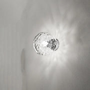 Applique Contemporanea Skin Metallo Cromo Vetro Trasparente 1 Luce E27