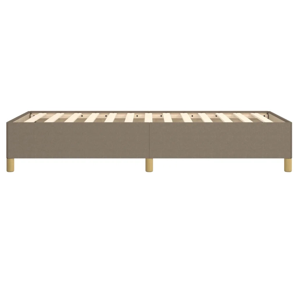 Letto singolo | Letto per adulti | Giroletto senza Materasso Tortora 80x200 cm Tessuto