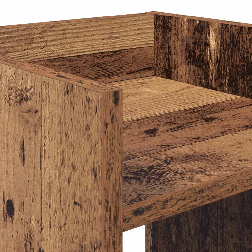 Supporto per piante 2 pz Legno antico 30 x 30 x 100 cm 899575