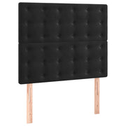Testiera | Testata Nera 90x5x118/128 cm Velluto