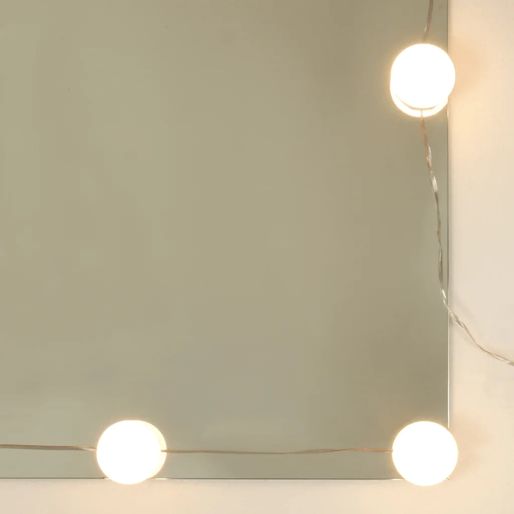Mobile a Specchio con LED-Armadietto a Specchio Rovere Sonoma 60x31,5x62 cm