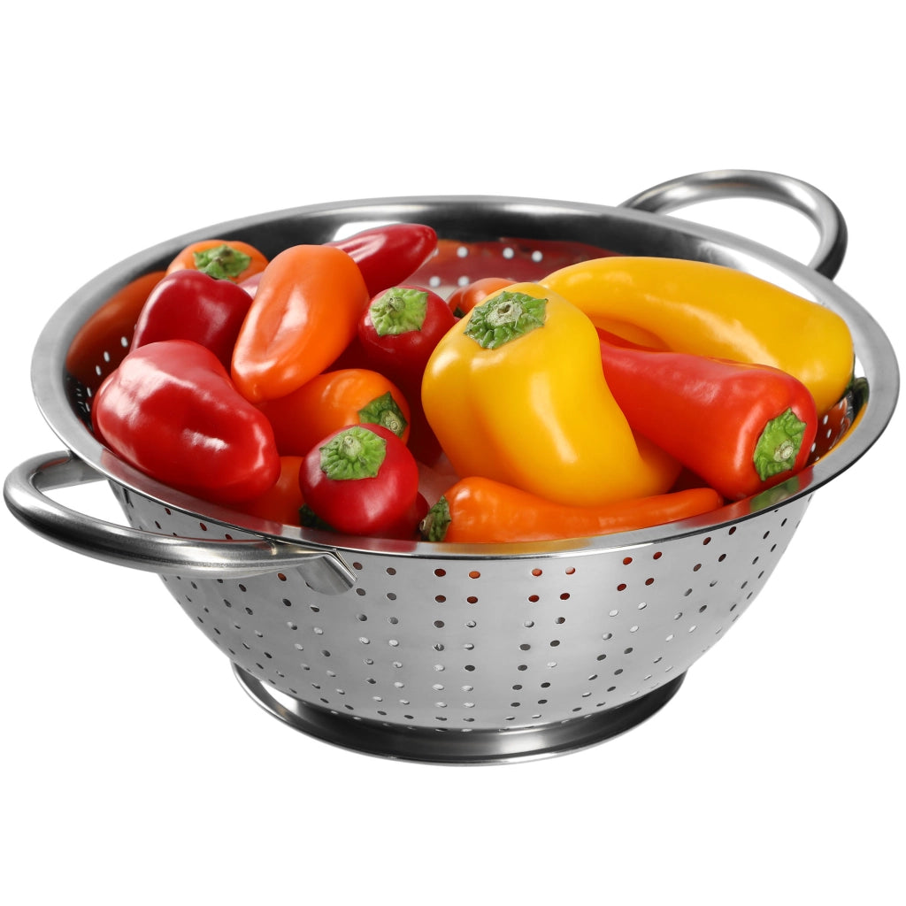 Scolapasta KADAX in metallo con manici, grande, 30 cm.