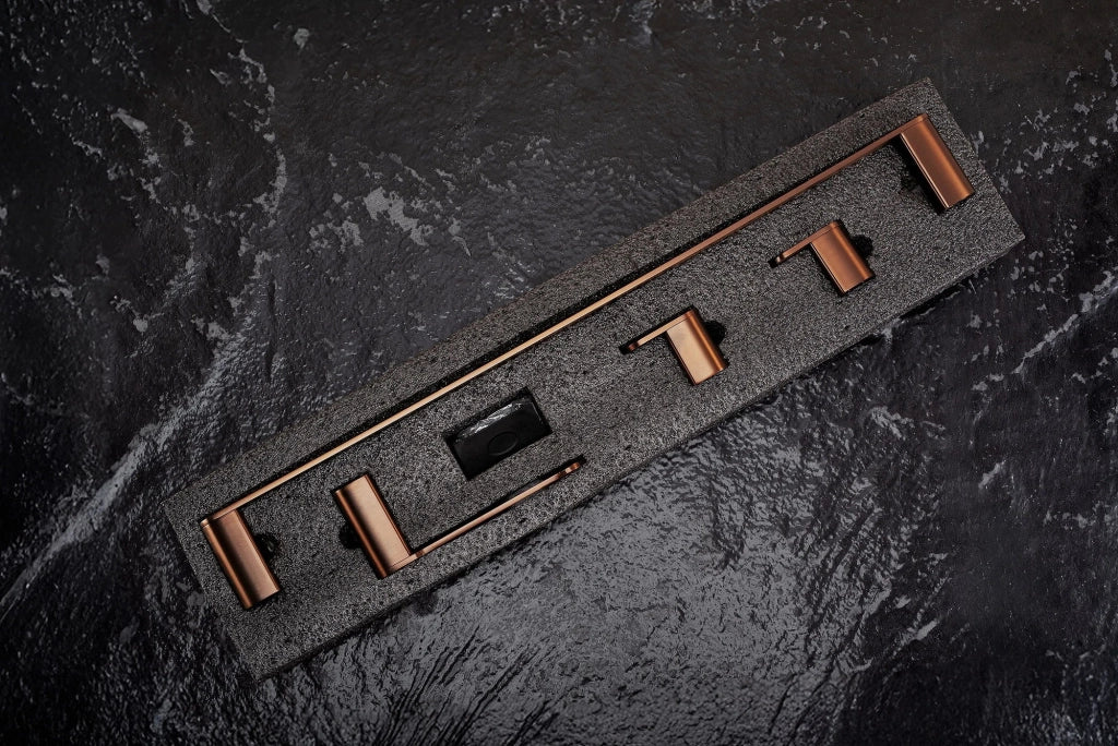 Set Accessori Da Bagno Mati Brush Copper 4 Pezzi