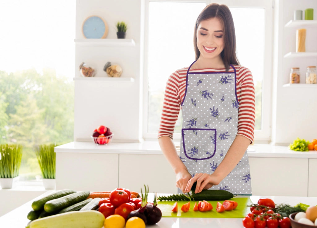 Pack 2 Pezzi Grembiule Alto Pettorina Cucina Chef Casa Con Tasche Mini Camargue