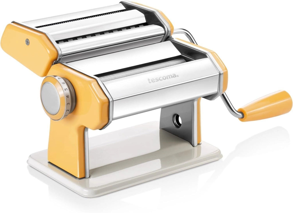 Tescoma 630872 Delicia Macchina per la Pasta Manuale acciaio inossidabile 7 spessori larghezza sfoglia 140 mm