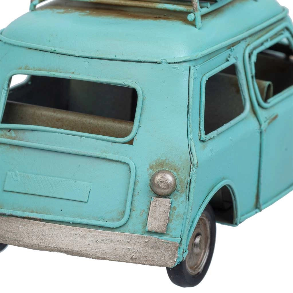 Auto in metallo blu 16x7,5x9h