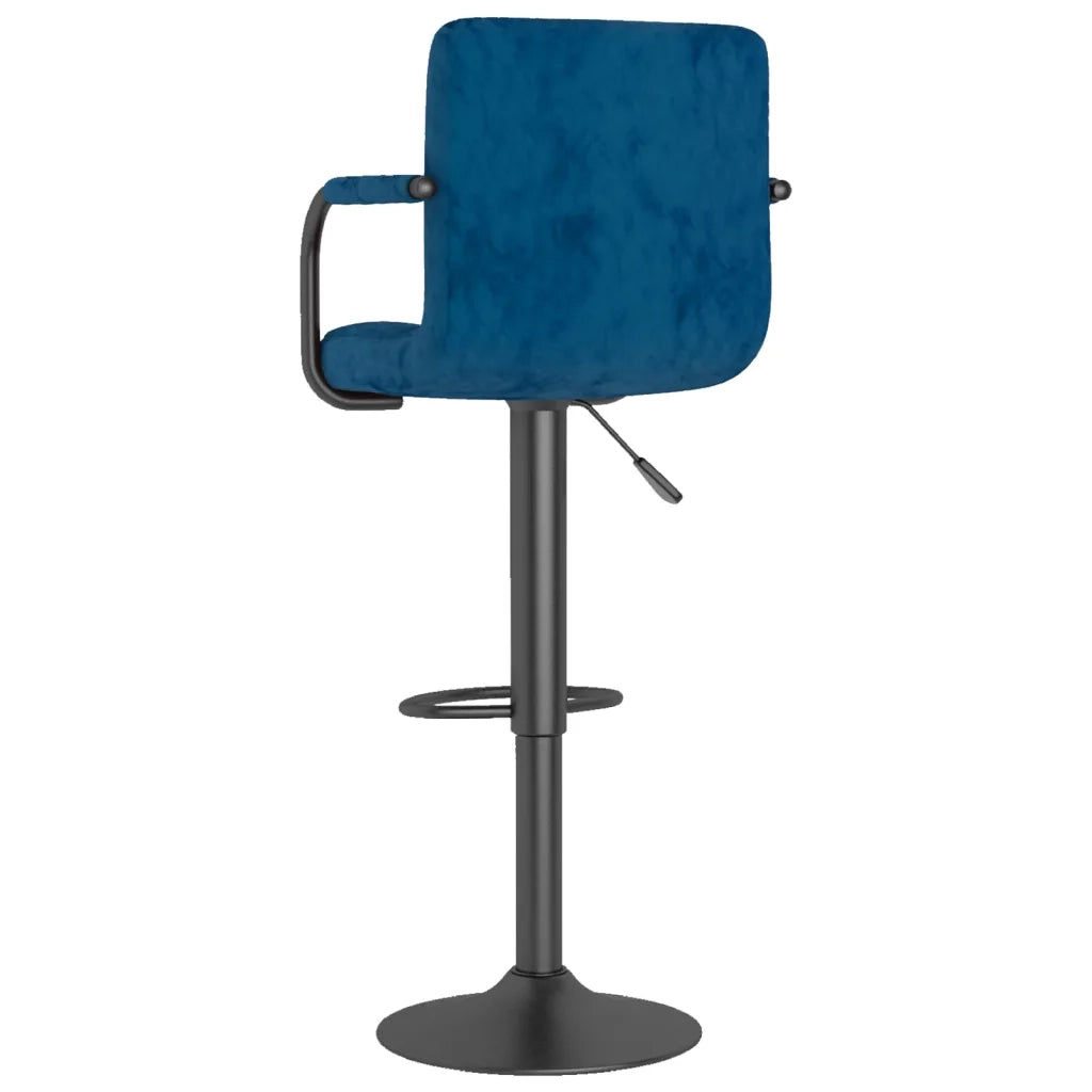 Sgabello da Bar Blu in Velluto 334652