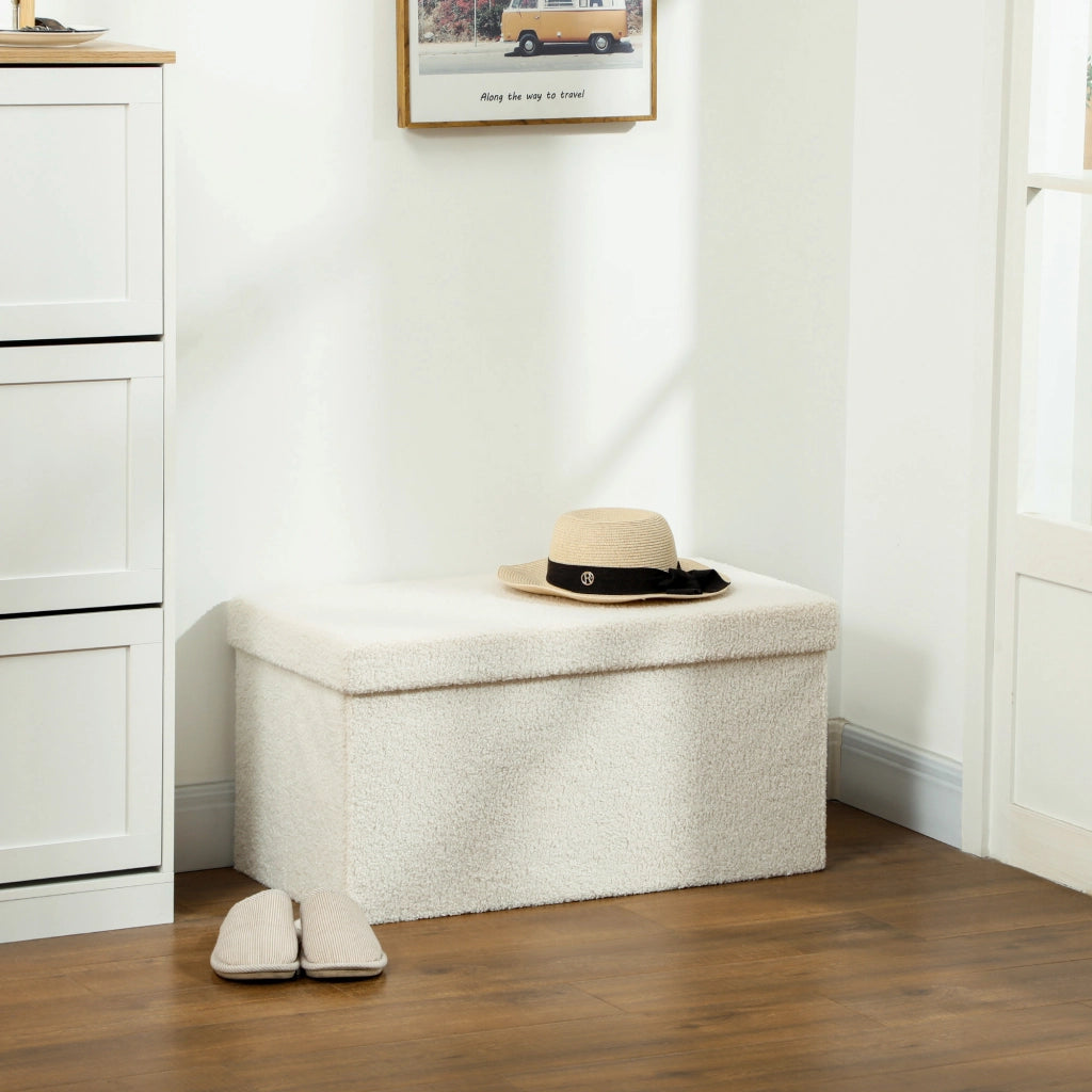 Poltrona con contenitore e coperchio ¨C Minimal ¨C crema