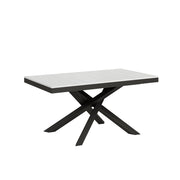 Tavolo allungabile 90x160/420 cm Volta Evolution Bianco Frassino telaio Antracite