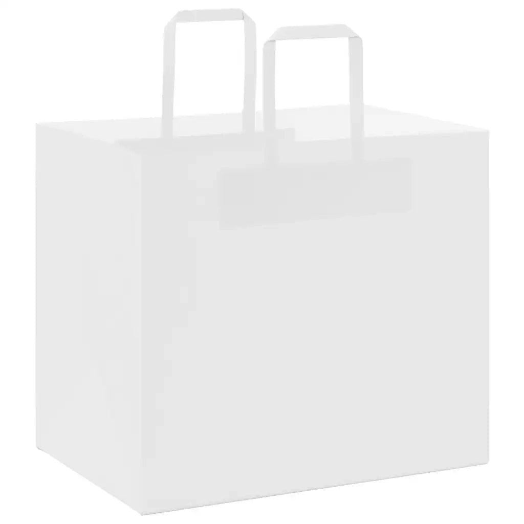 Sacchetti di Carta 50 pz con Manici Bianchi 32x22x28 cm CFW5317272