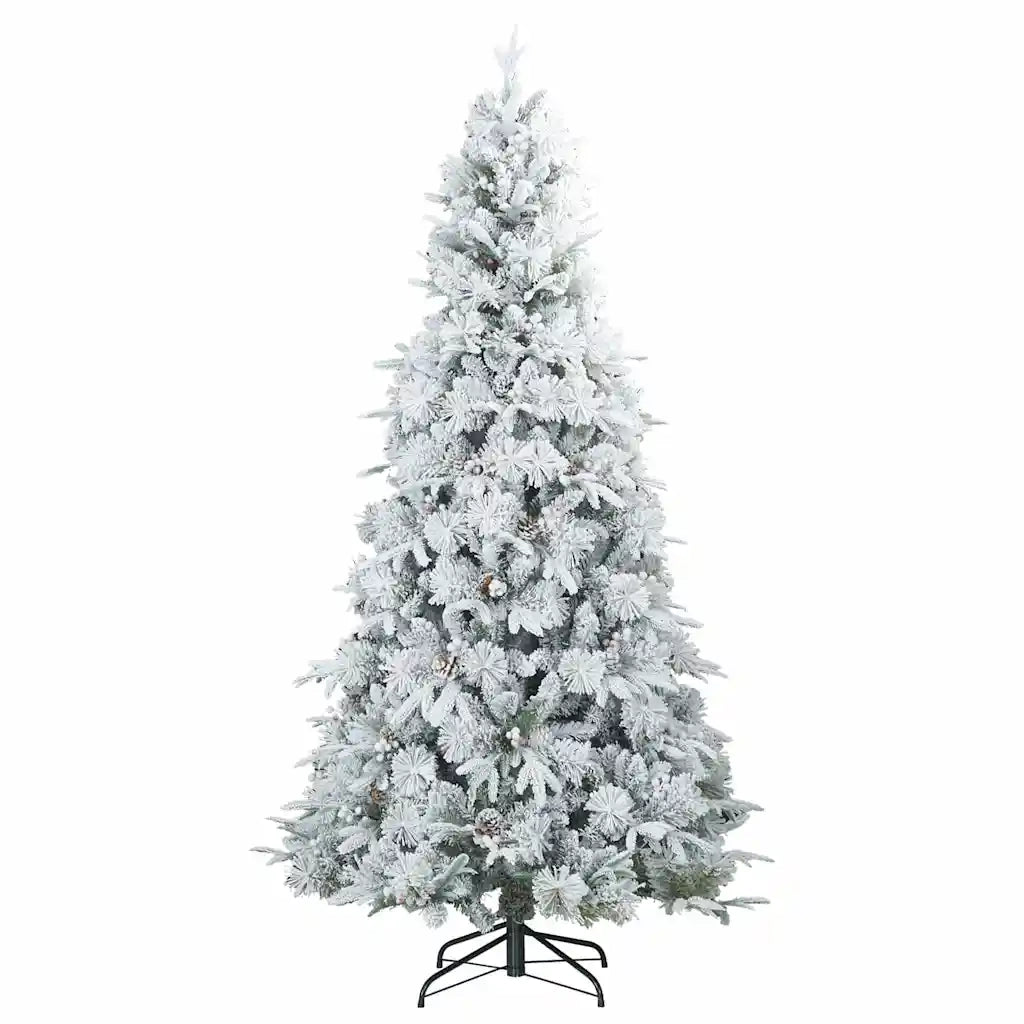 Albero di Natale Artificiale con Rami Pieghevoli Bianco 240 cm 3397515