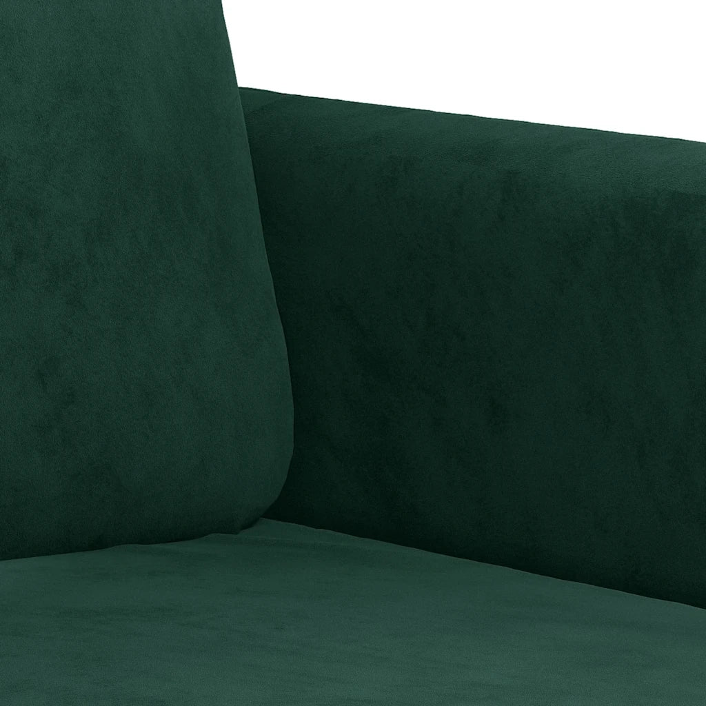 Poltrona Verde Scuro 60 cm Velluto 359424