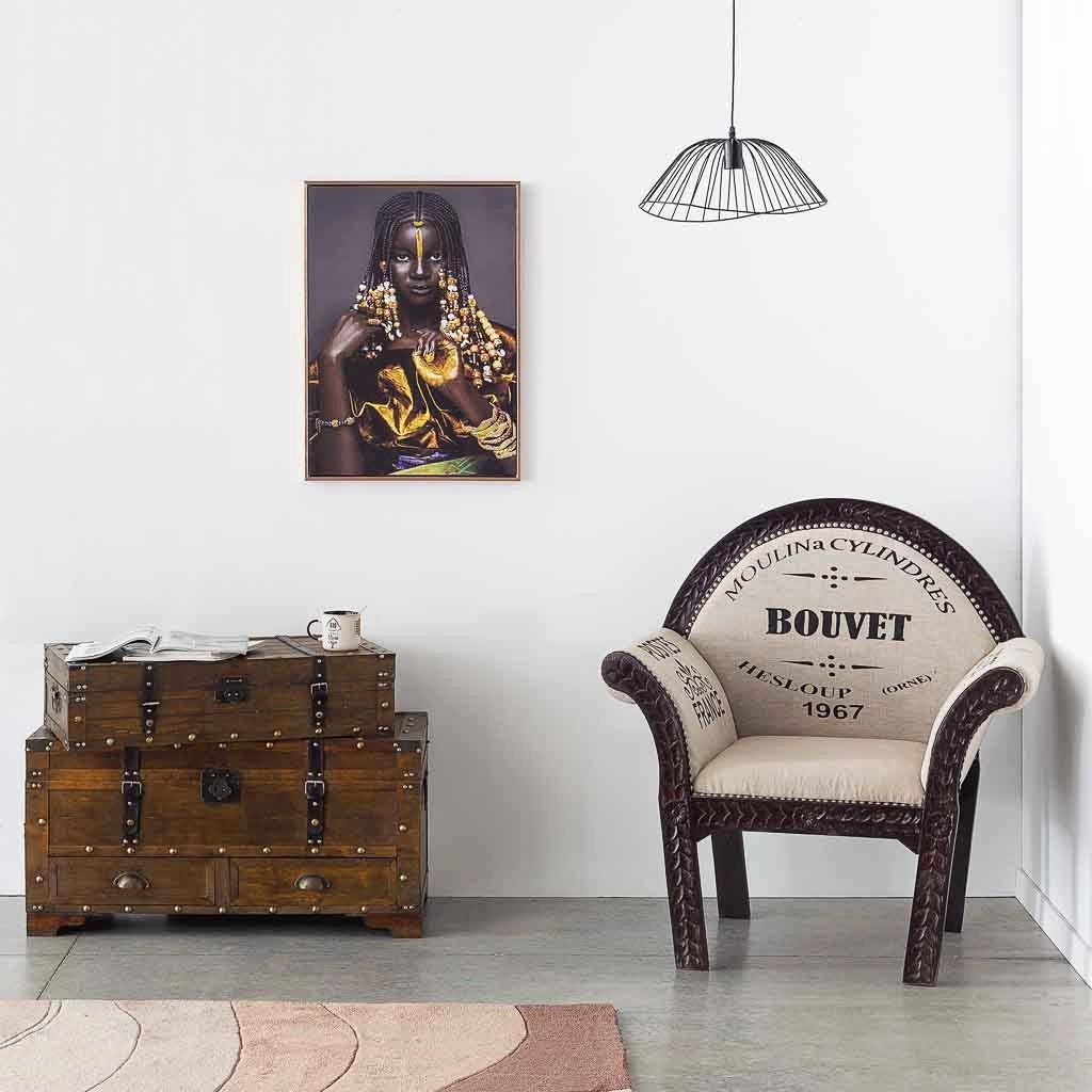 Poltrona imbottita bianca 89x61x100h