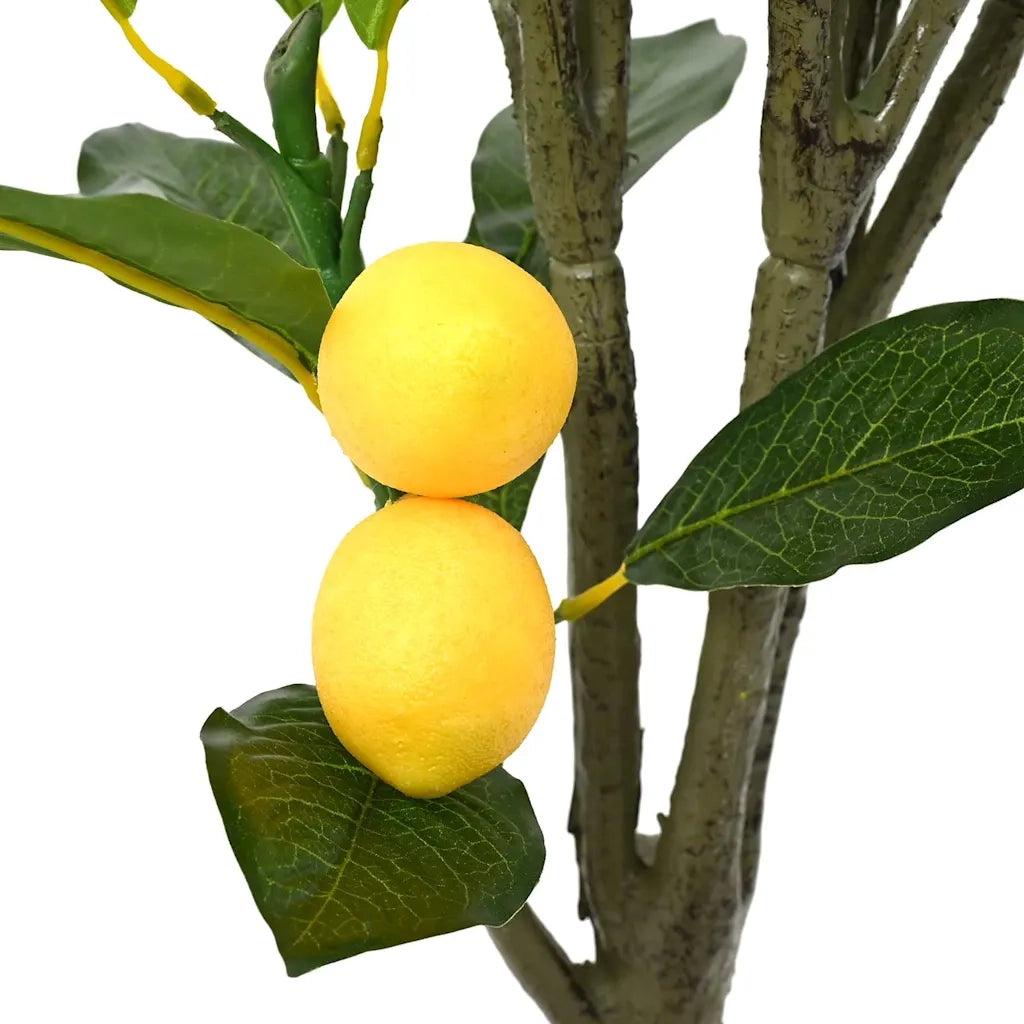 Albero di Limoni Artificiale 136 Foglie 120 cm Verde 4103589