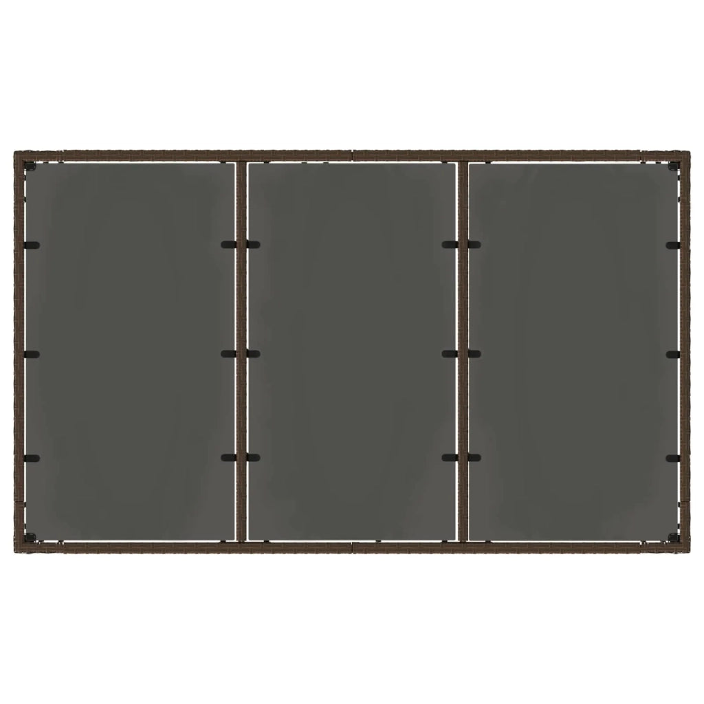 Set da pranzo per esterni 5 pz polyrattan 3422316
