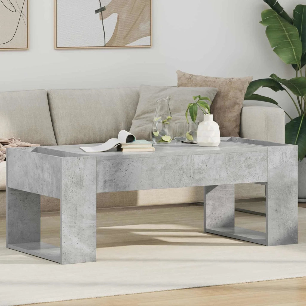 Tavolino da salotto Grigio cemento 110 x 50 x 41 cm 8000159