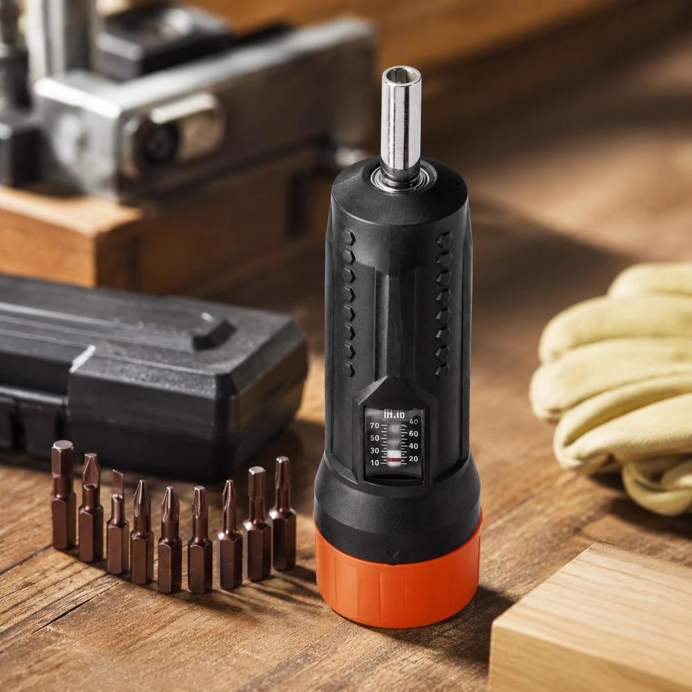 1/4-inch Drive Torque Screwdriver Wrench Set, 1.13–7.91 Nm Torque Adjustment Range, 1 In-lb Increments, Torque Screwdriver, Screwdriver Drill Set With Viewing Window