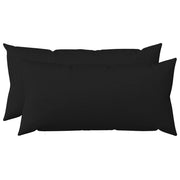 Cuscino con cuscino HEERLEN 2 pz Nero Tessuto 925259