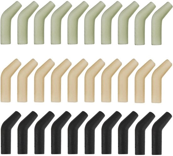 Accessori per pescare - 30 pezzi - Allineatore TPR - Lunghezza 11 mm - Adatto per 2/4/6/8 vishaken - Idoneo per acqua dolce/marina - Migliora il successo nella pesca - Accessori per esche