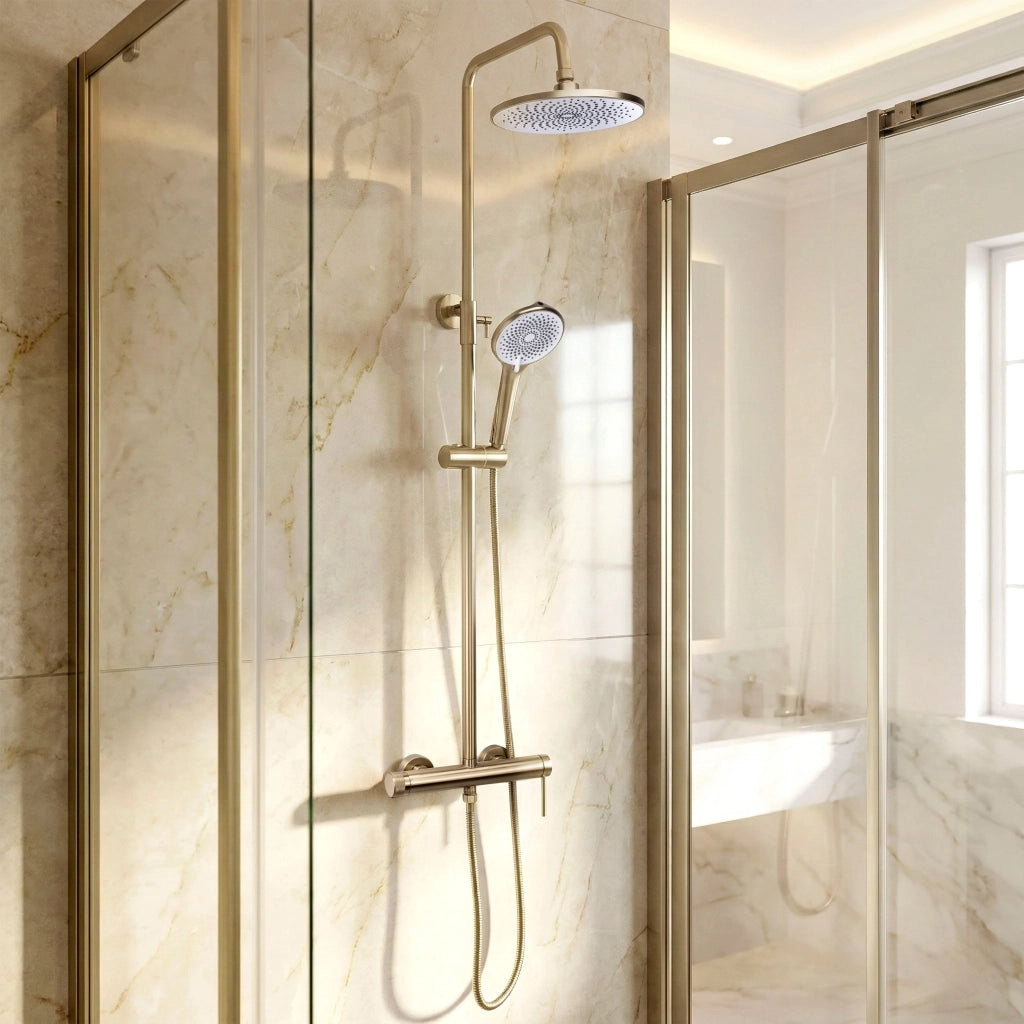 Set Doccia Rea Foss Clif Brush Gold