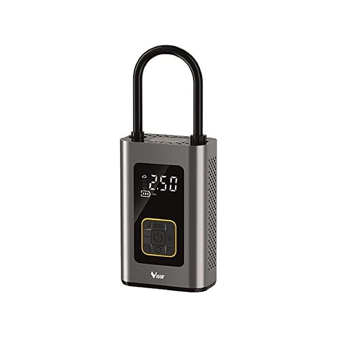 Vigor VMC-SMART Minicompressore a Batteria 60 W 10,3 bar 16 l-min Powerbank Torcia Integrata Ugelli Custodia