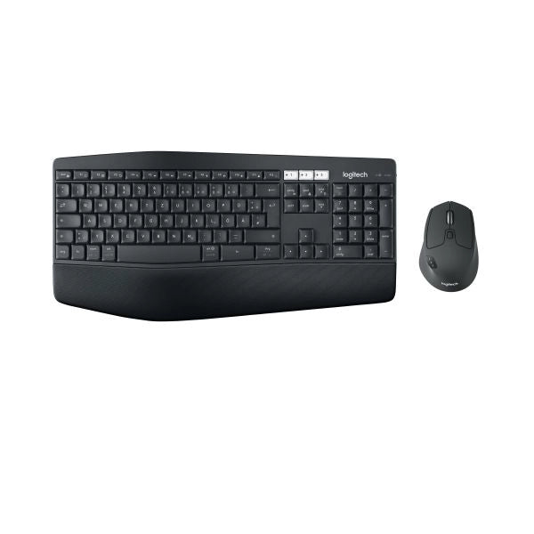 Logitech mk850 performance wireless keyboard and mouse combo tastiera mouse incluso universale rf senza fili + bluetooth qwertz svizzere nero - 920-008223