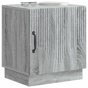 Set di 2 Comodini | Armadio da Notte | Mobiletto da notte Sonoma grigio 43 x 34,5 x 47 cm