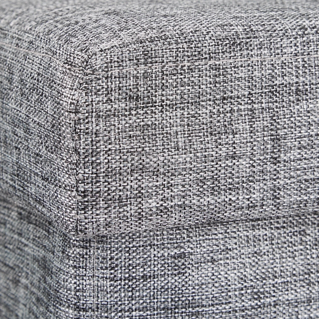 Sgabello pieghevole in lino pouf contenitore pieghevole 38 x 38 cm grigio 2013100