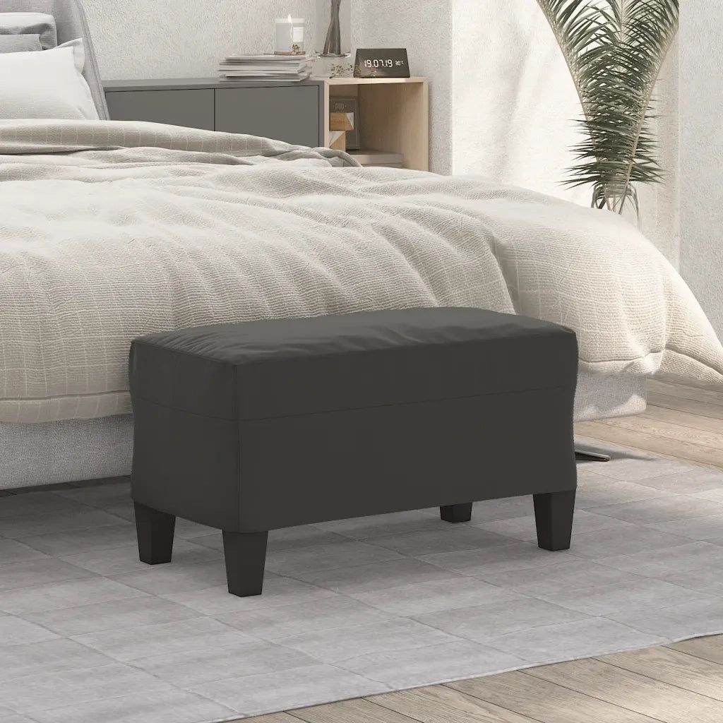 Panca grigio scuro 70x35x41 cm in Microfibra CFW6209648