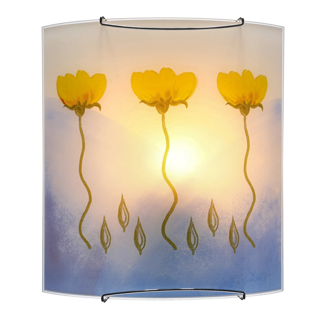 Applique Anemon 1 luce E27 vetro multicolore Candellux