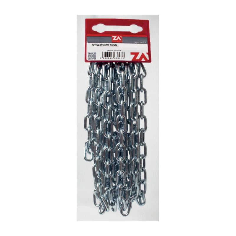 CATENA GENOVESE ZINCATA PRETAGL 6 MM N23 2,5 M