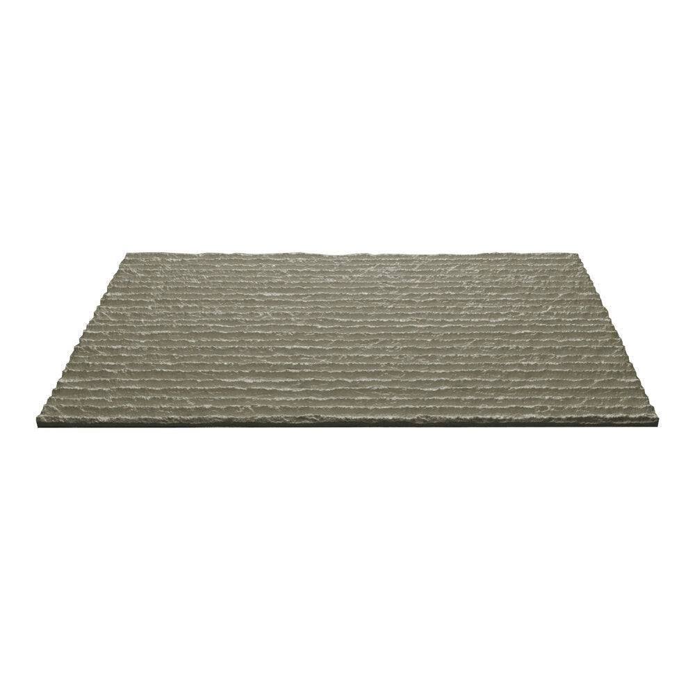 Set 12 Pannelli Decorativi Area 8,6 mq 120x60x2,5 cm Rivestimento Murale Effetto Pietra Graffiata 3D in PU Grigio Roccia