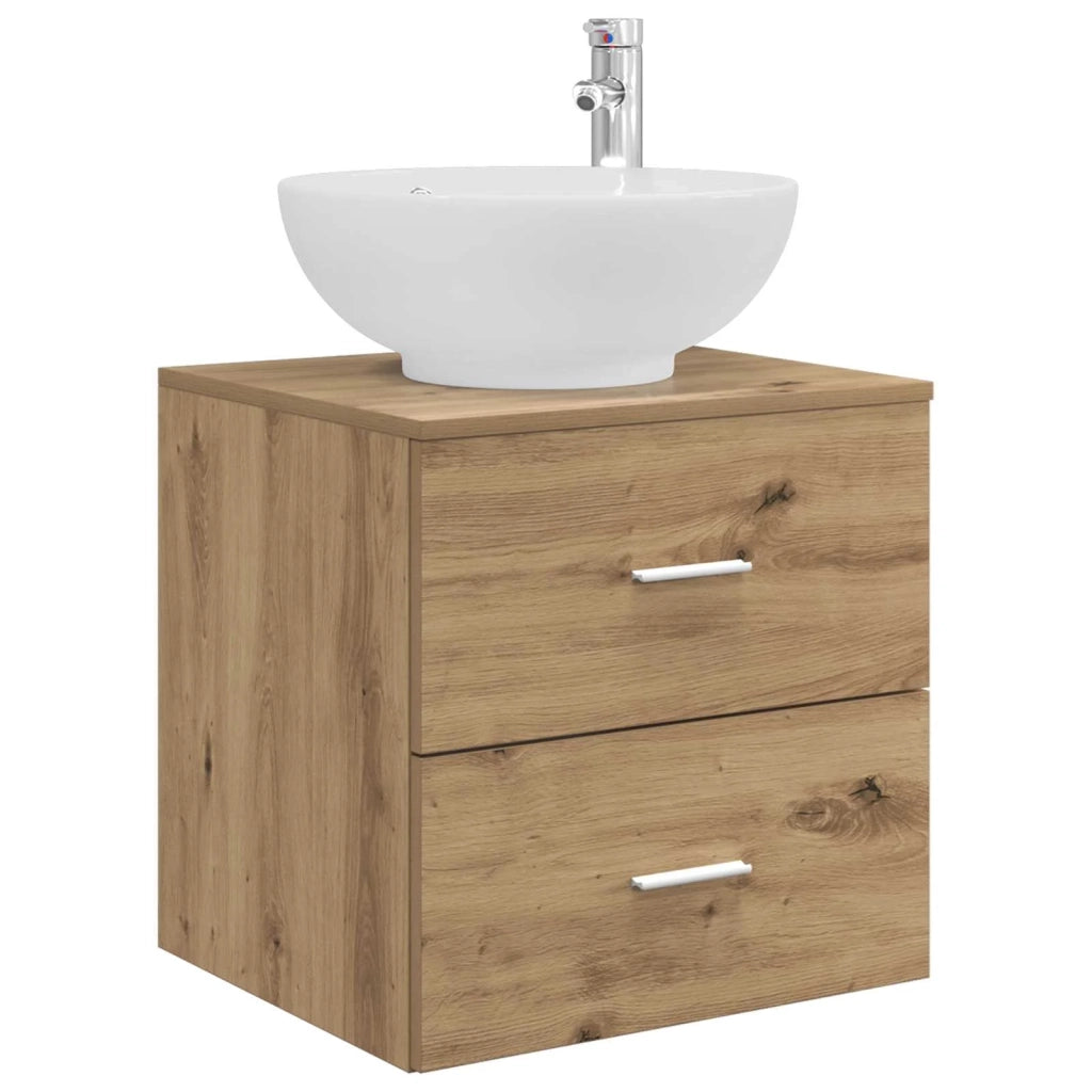 Set di mobili per il bagno 4 pz Rovere Artigianale 3406982