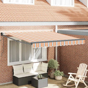 Tenda retrattile-Tenda parasole per balcone Multicolore 350 x 250 cm 884175