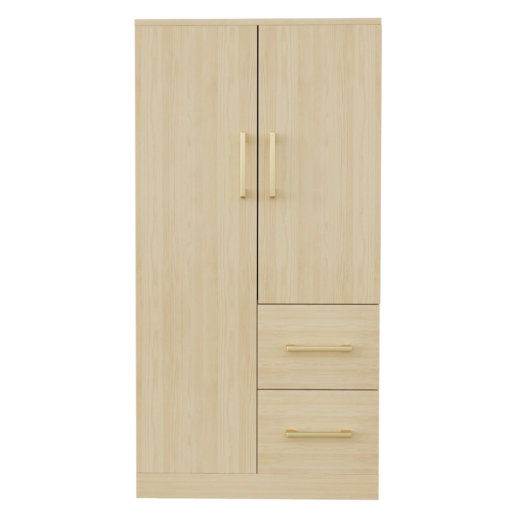 Armadio 2 ante con 2 cassetti 70x40x135 cm