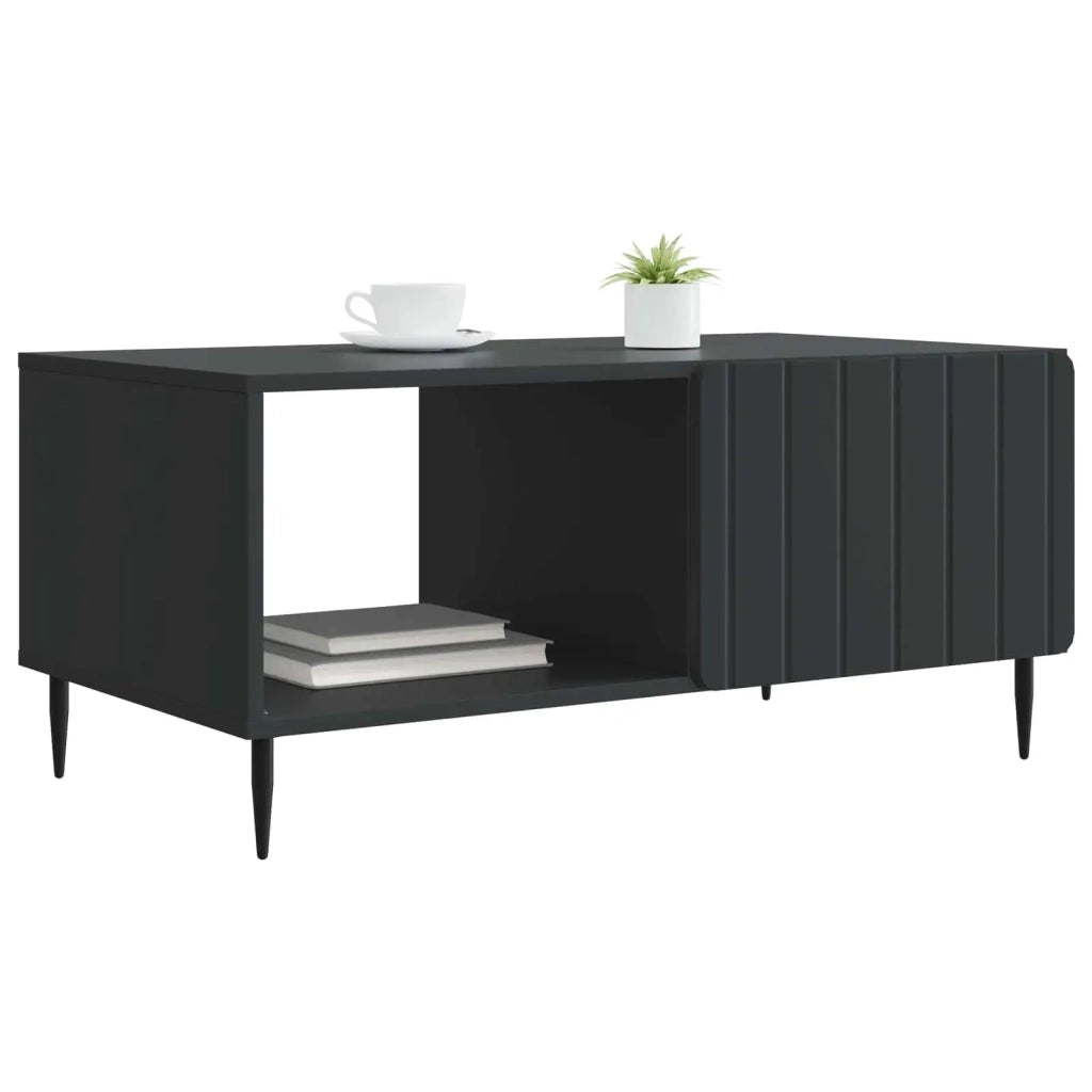 Tavolino da salotto Nero 90 x 50 x 40 cm Legno ingegnerizzato 894496