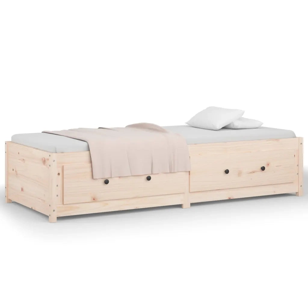 Dormeuse senza Materasso-Divano Letto-Struttura Letto 90x200 cm in Legno Massello di Pino 104975